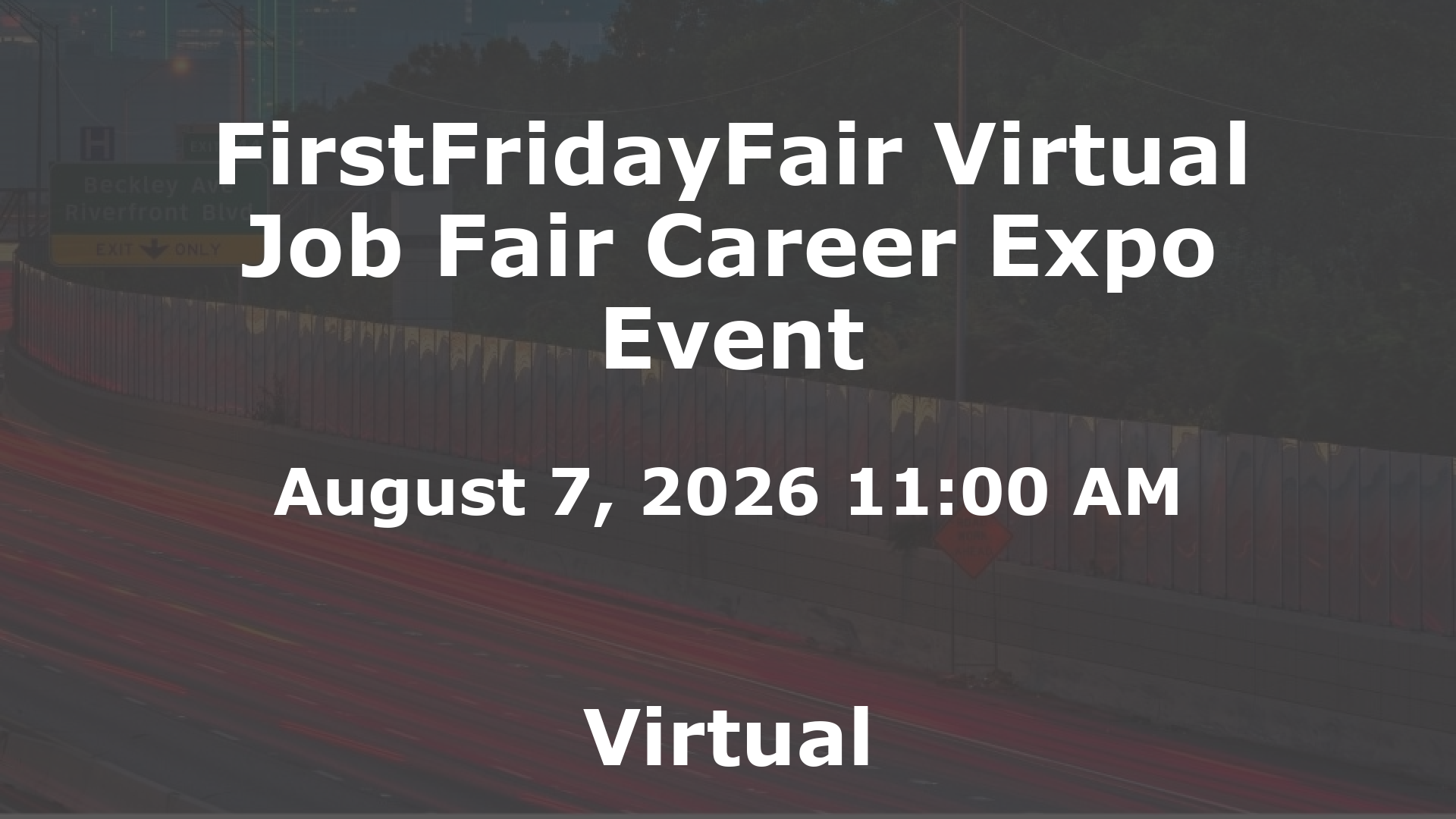 FirstFridayFair Virtual Job Fair Career Expo Event event image